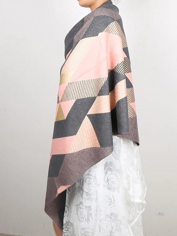 Diamond Cut Print Wool Scarf - Image 3