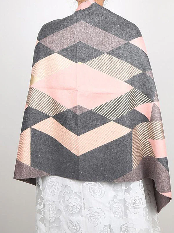 Diamond Cut Print Wool Scarf - Image 6
