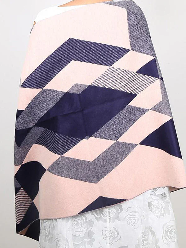 Diamond Cut Print Wool Scarf - Image 8
