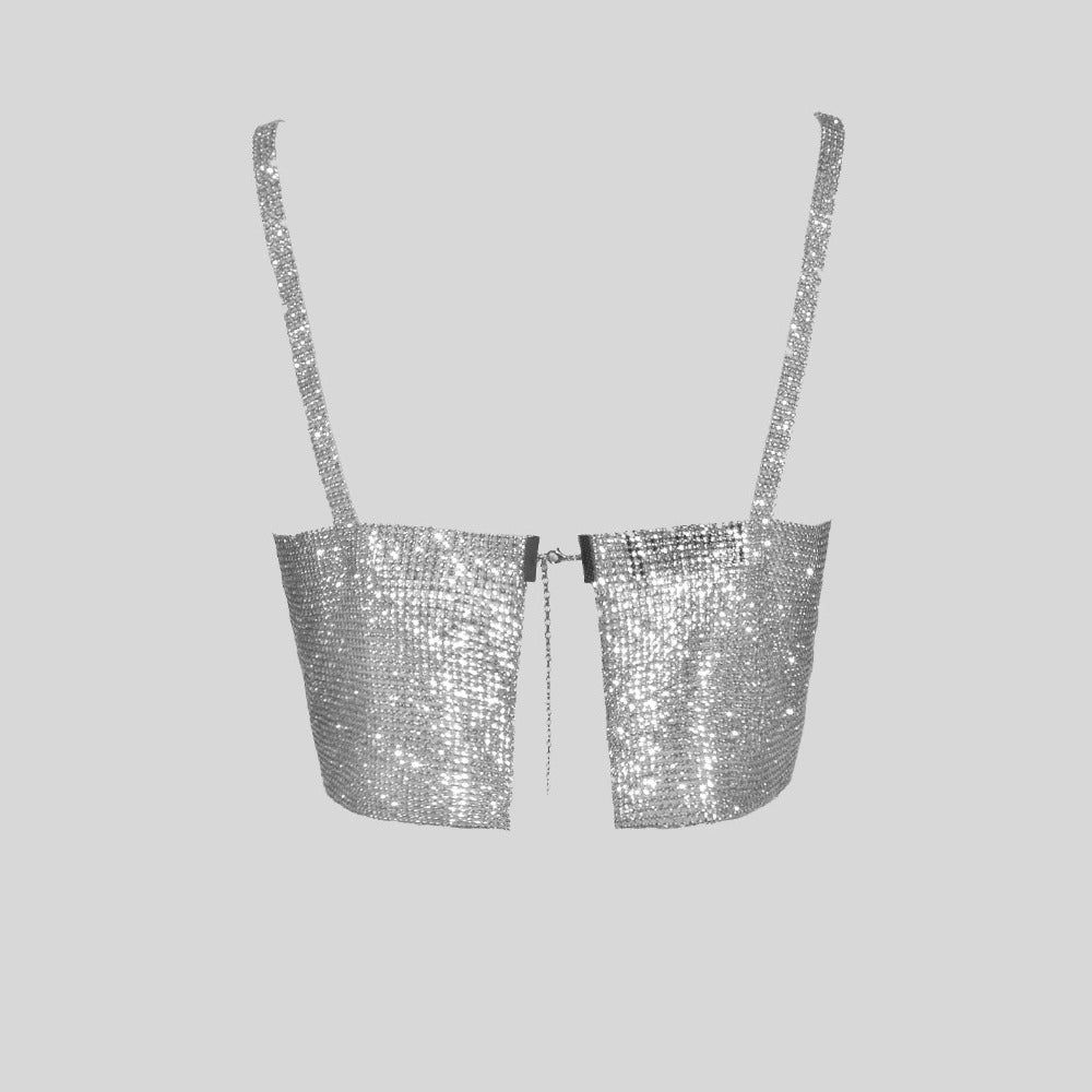 Gala Diamond Sparkle Chainmail Top - Image 11