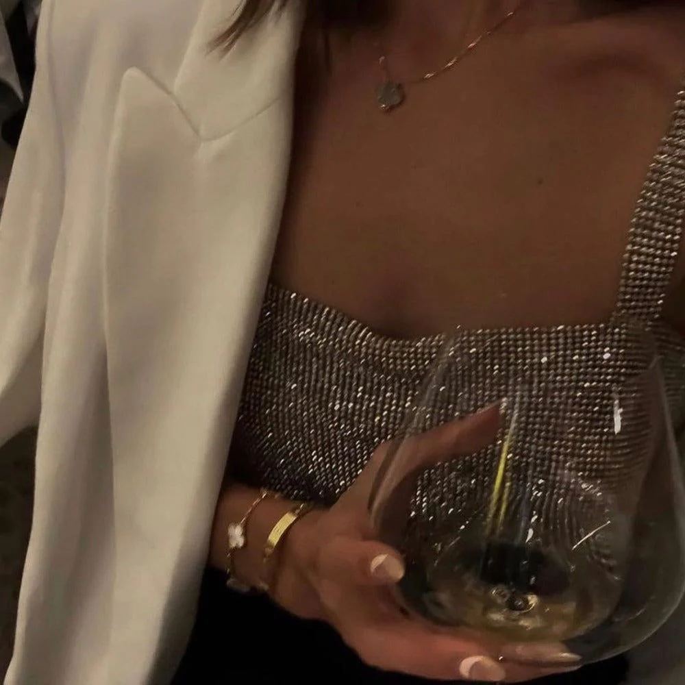 Gala Diamond Sparkle Chainmail Top - Image 7