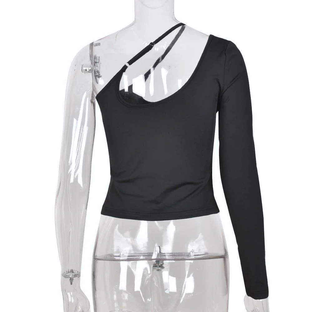 Infatuation Asymmetric One Shoulder Top - Image 6