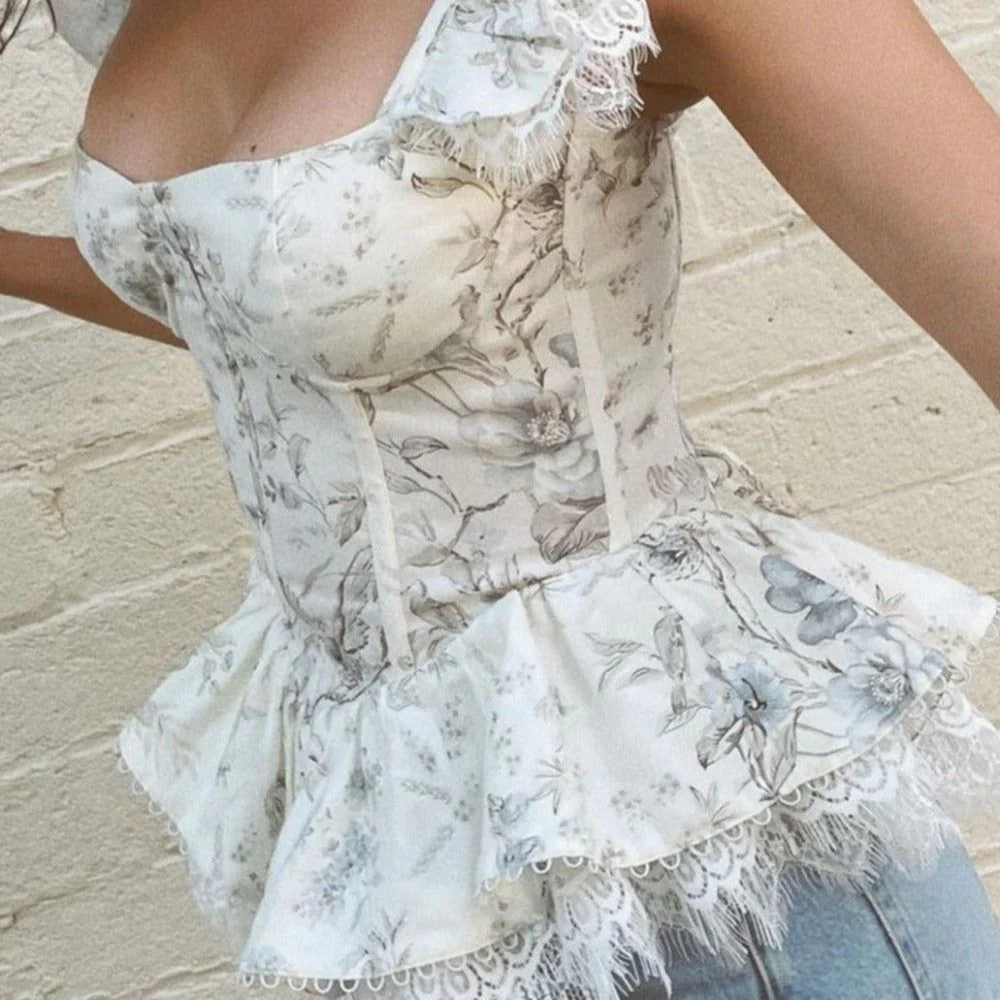 Italia Corset Lace Up Top - Image 3