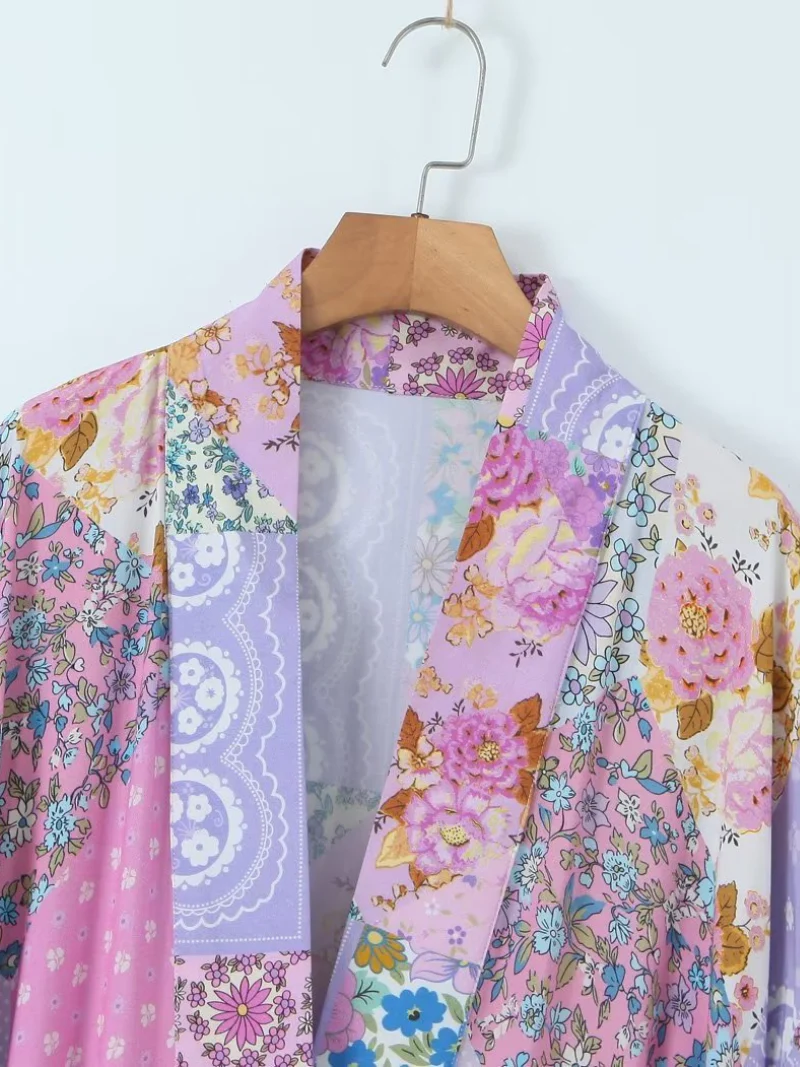 Light Up Your World Loose Short Sleeves Kimono - Image 3