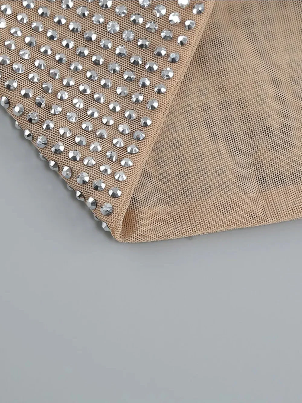 LINNE Cutout Top & Skirt Set in Silver - Image 11