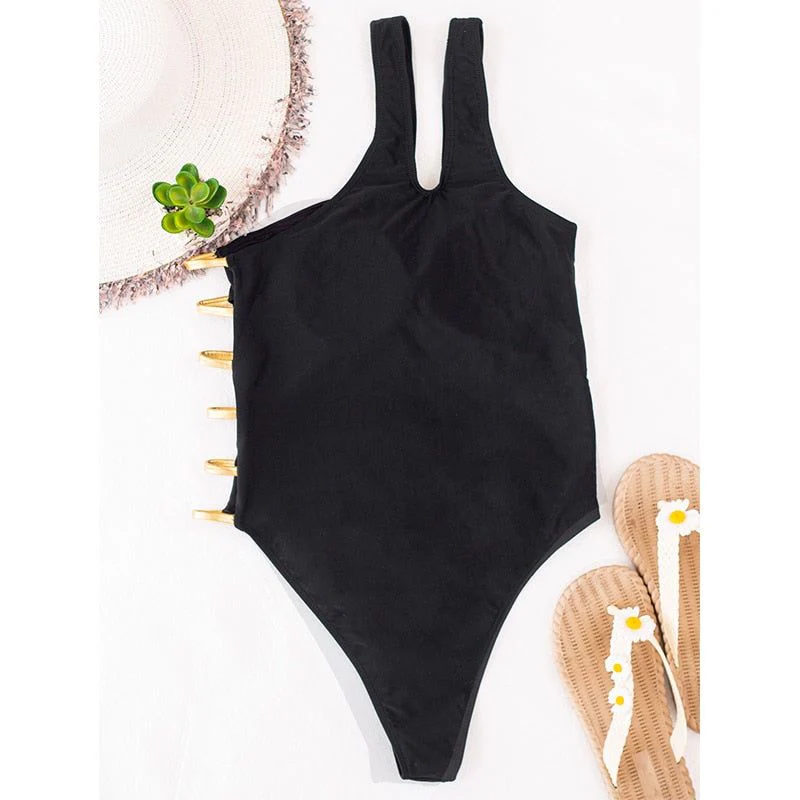 Monika One Shoulder One-Piece Swimsuit - Image 4