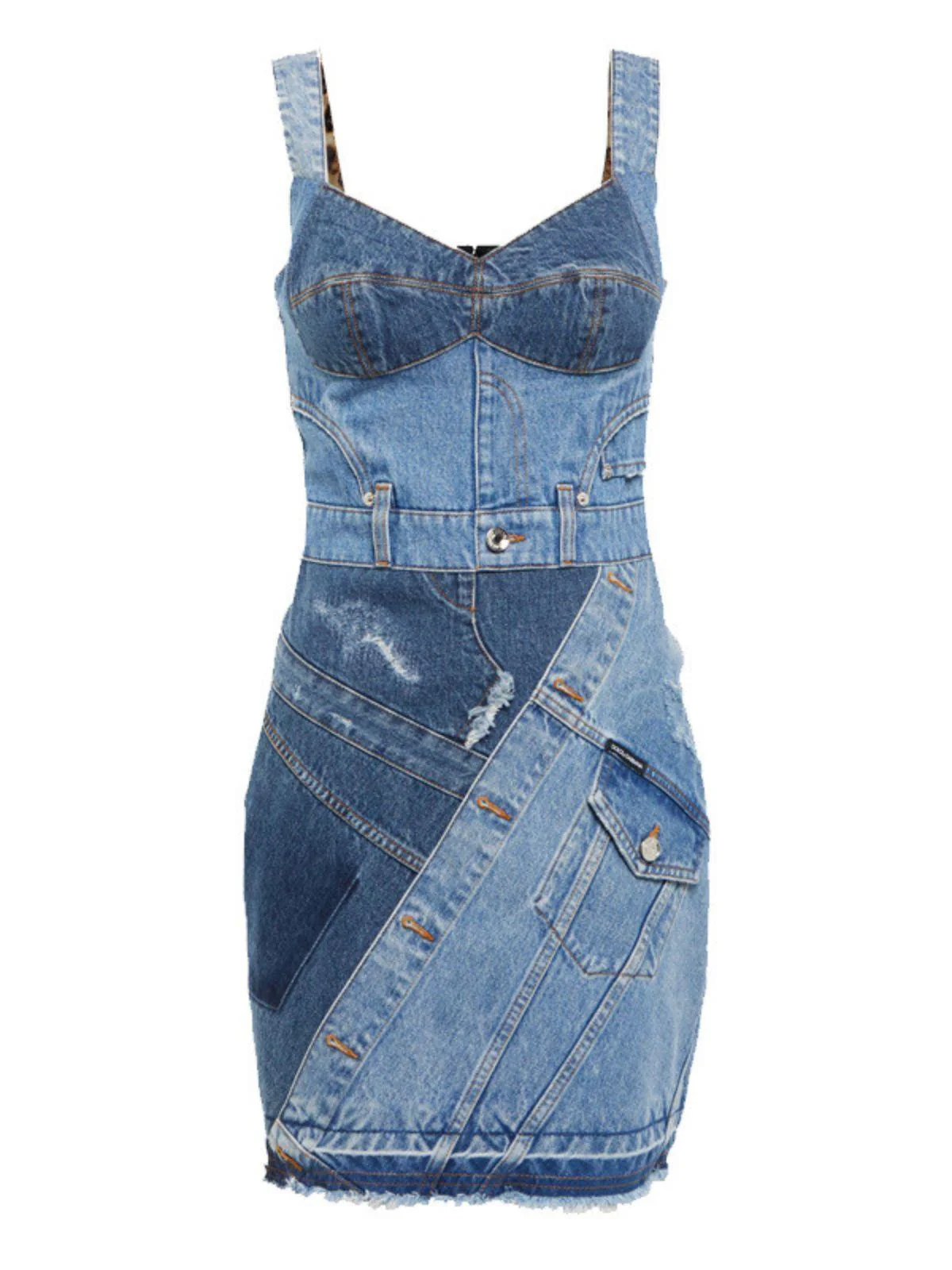 Sadia Denim Mini Dress - Image 6