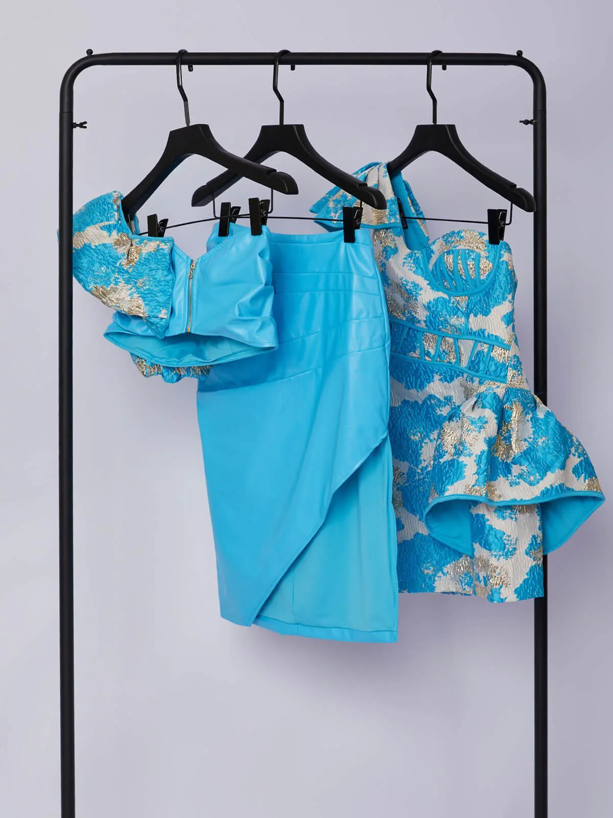 Willa One Shoulder Jacquard Mini Dress - Image 7