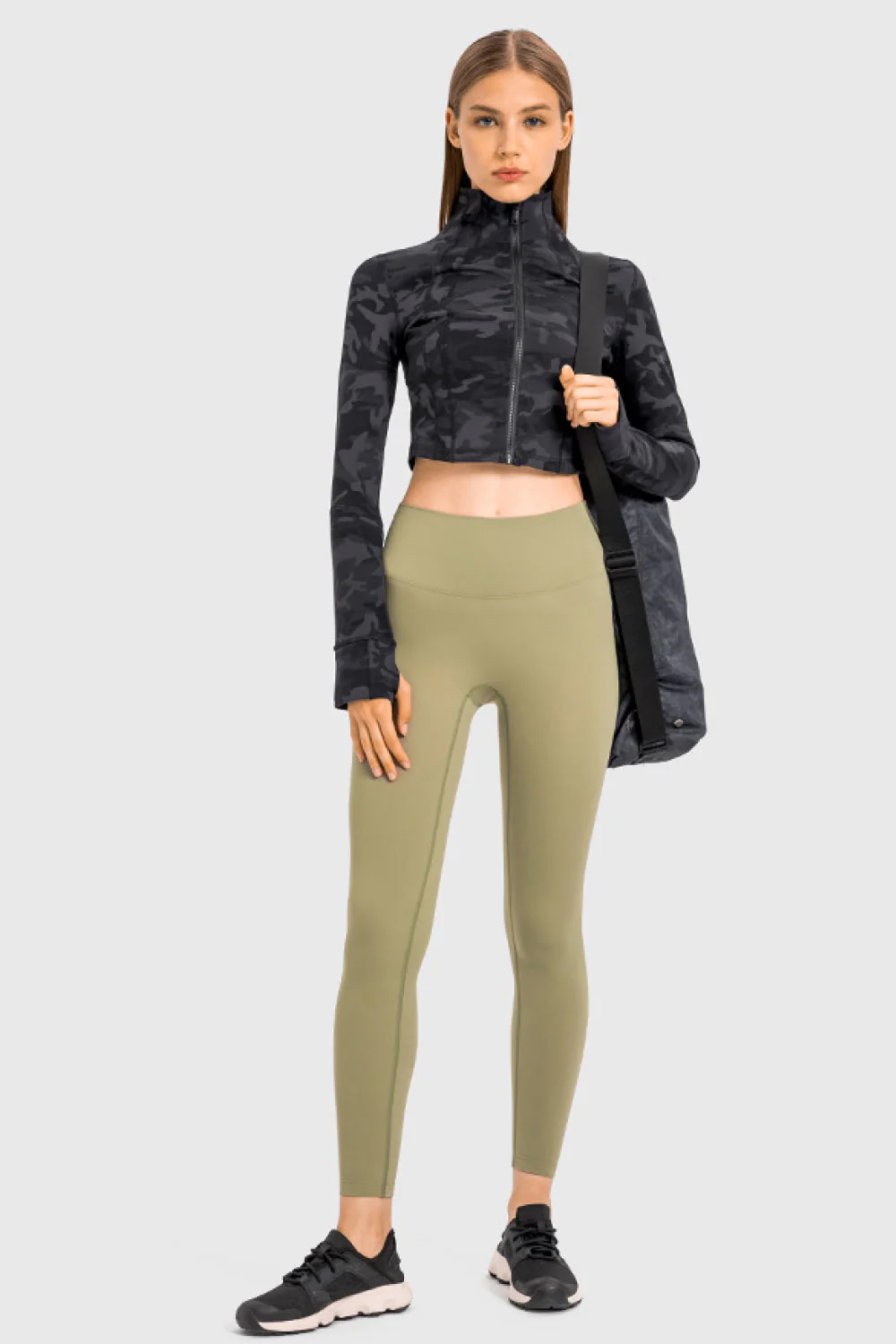Zip Front Cropped Sports Jacket - Image 12