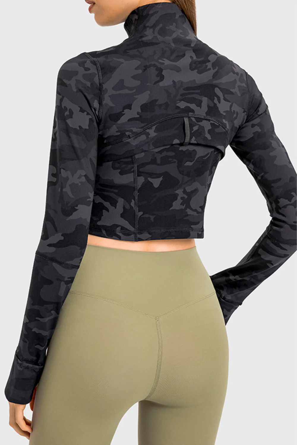 Zip Front Cropped Sports Jacket - Image 13