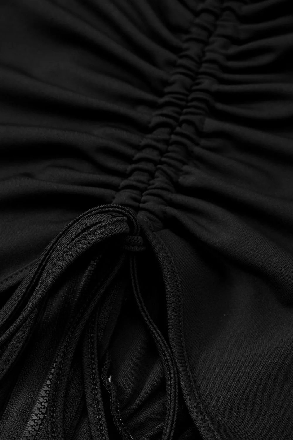 Zip Up Cutout Drawstring Detail Dress - Image 13