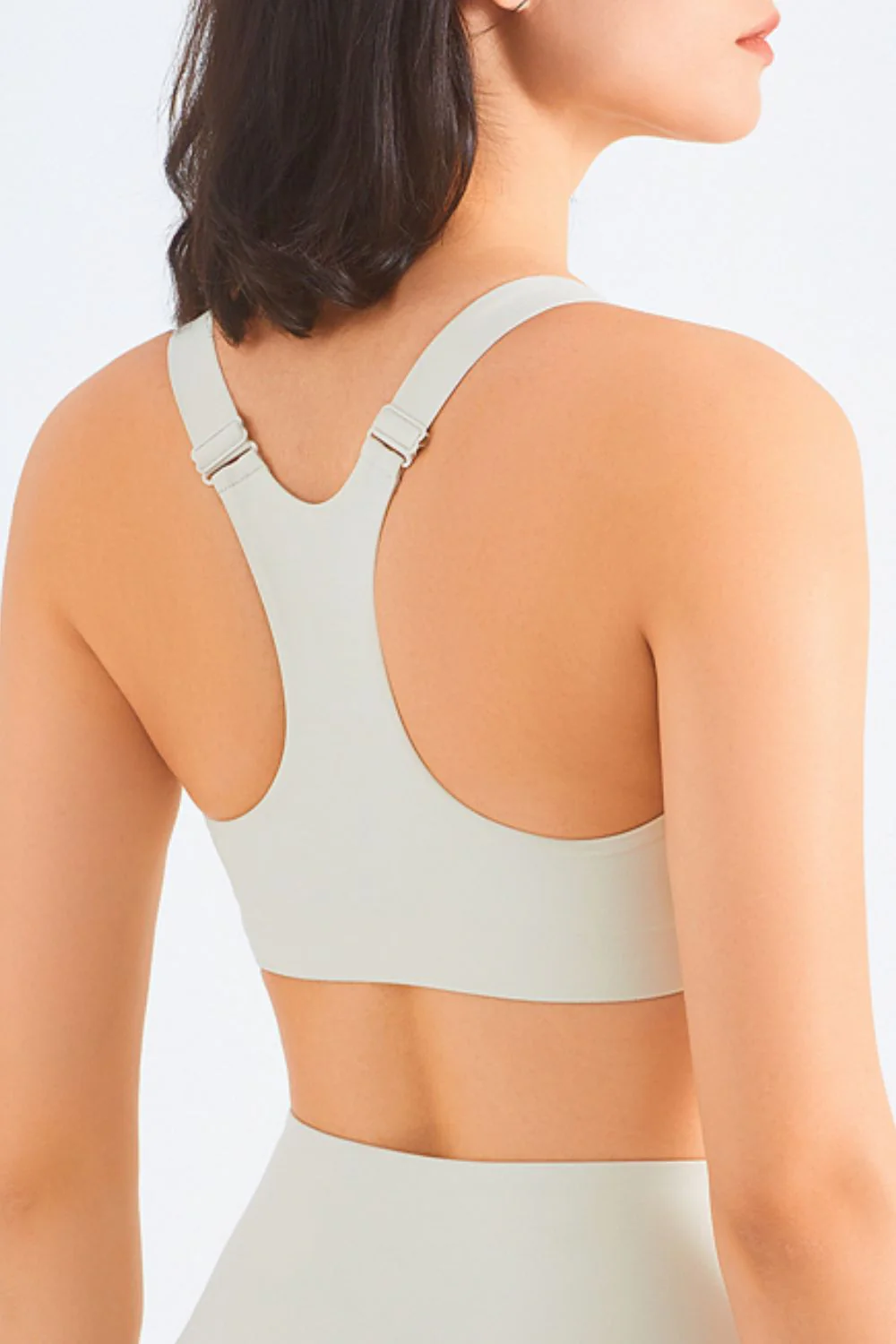 Zip-Up Racerback Sports Bra - Image 14