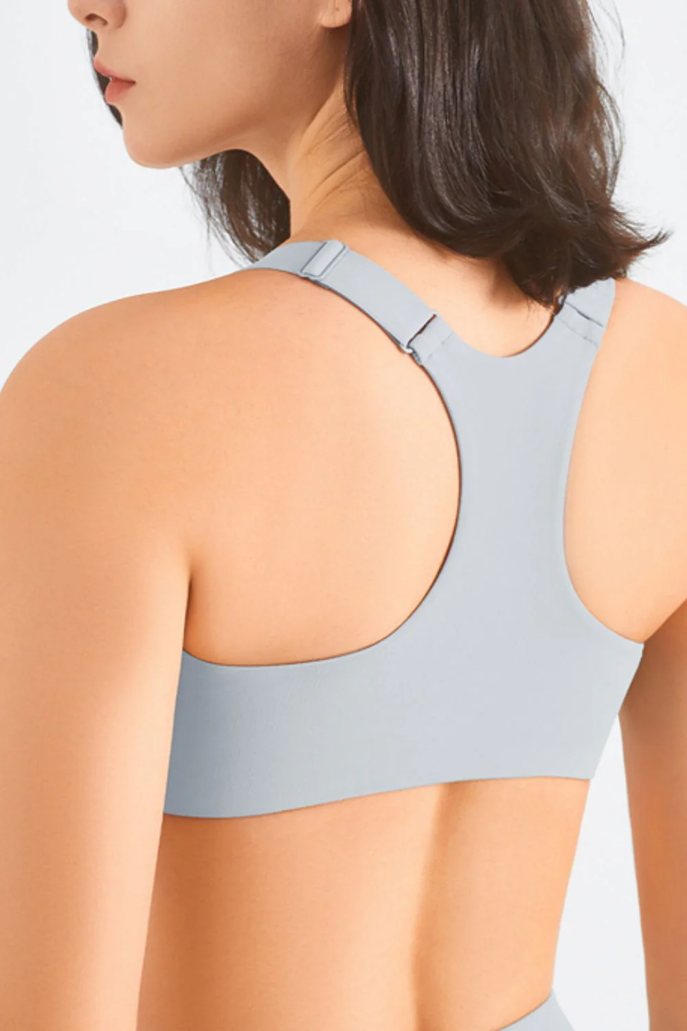 Zip-Up Racerback Sports Bra - Image 17