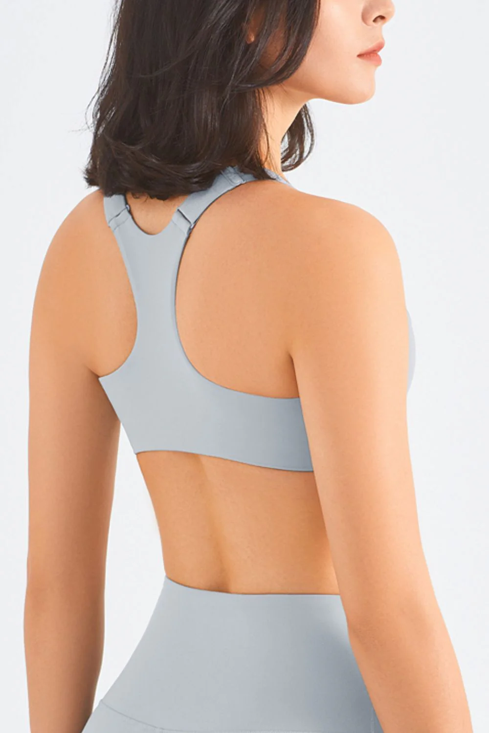 Zip-Up Racerback Sports Bra - Image 18