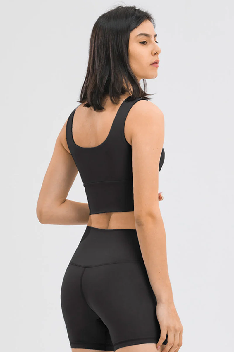 Zipper Front Sport Tank Top - Image 4